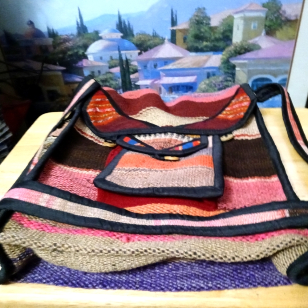 🎒INDIANS WEAVE SOUTHWESTERN QUALITY &STYLE BOHO SHOULDER BAG.